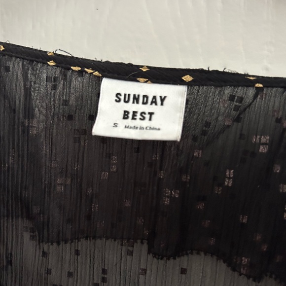 Sunday Best Harper Blouse, Aritzia, Small, Black - Picture 5 of 7